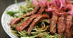 The Real Food Academy Vietnamese beef salad. 