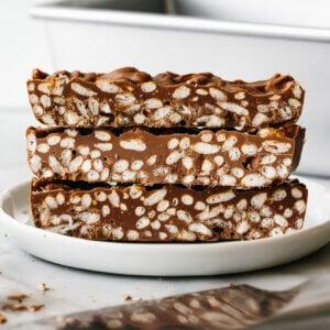 The Real Food Academy Miami chocolate crunch bars recipe.