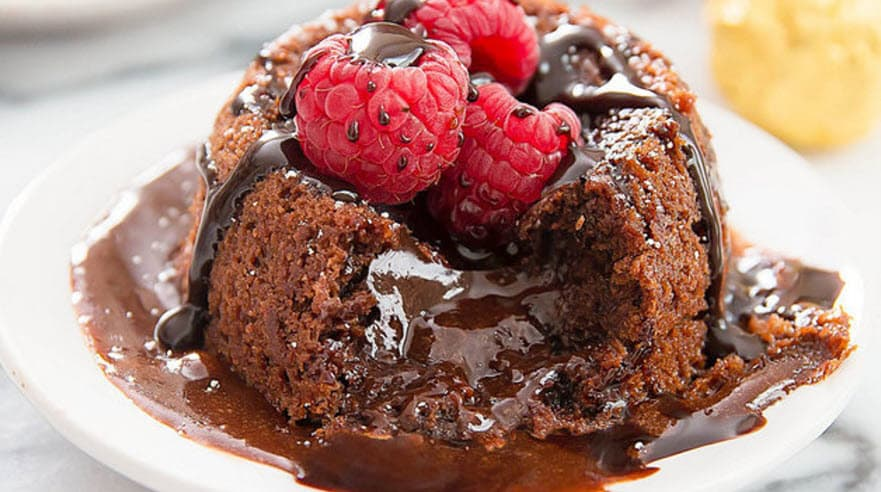 The Real Food Academy Miami chocolate lava cake recipe.