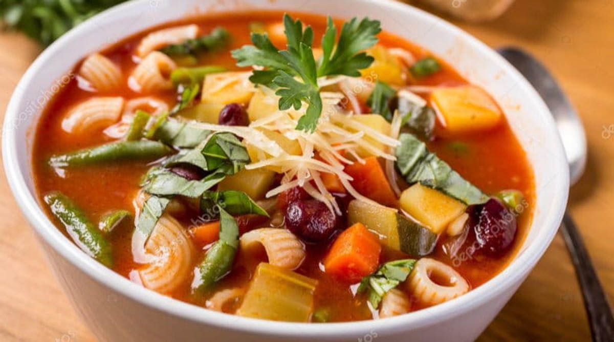 The Real Food Academy Miami's minestrone soup recipe.