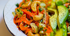The Real Food Academy Tampa spicy smooth salad. 