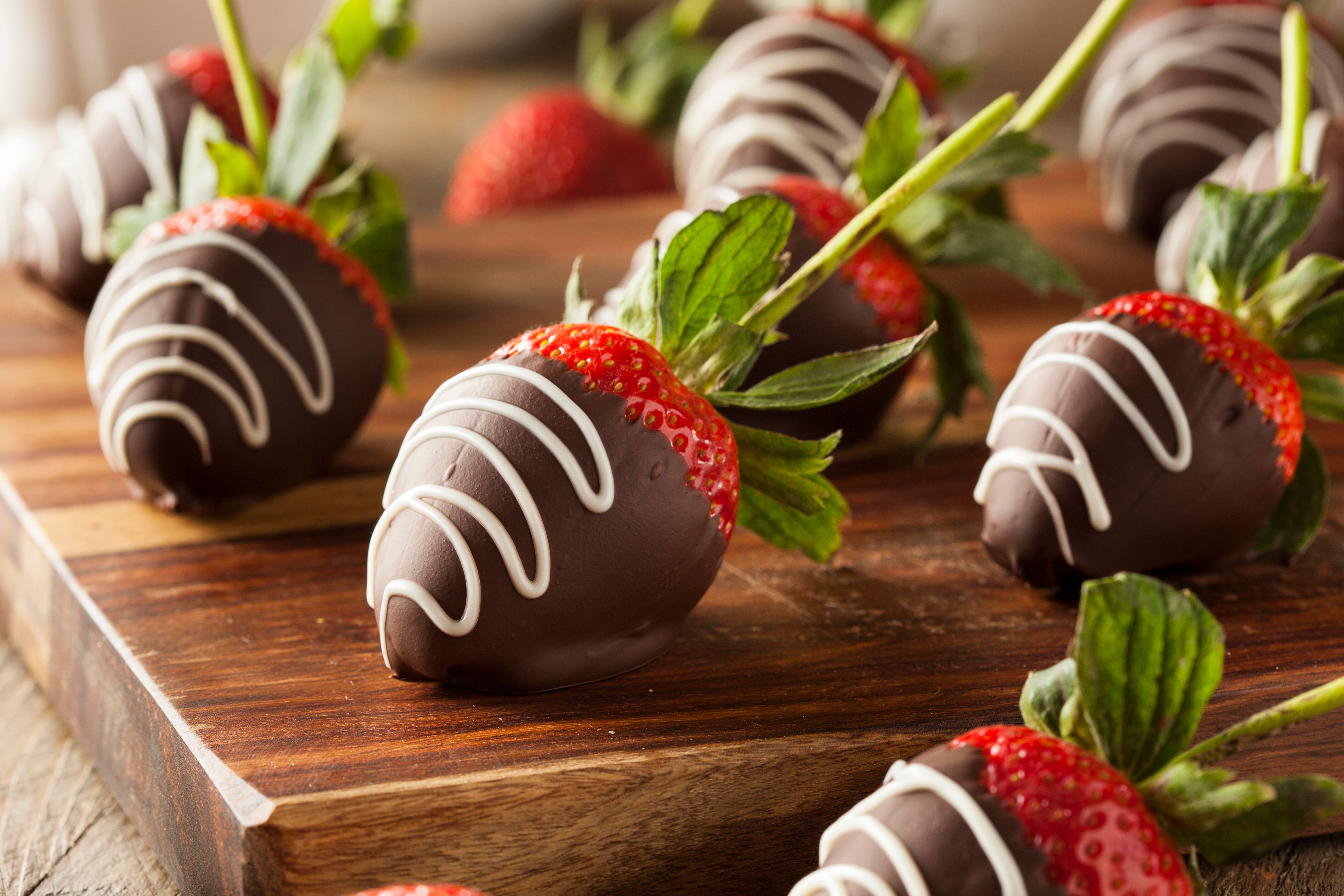 A chocolate strawberry dish made at a The Real Food Academy Miami Valentine's cooking class.