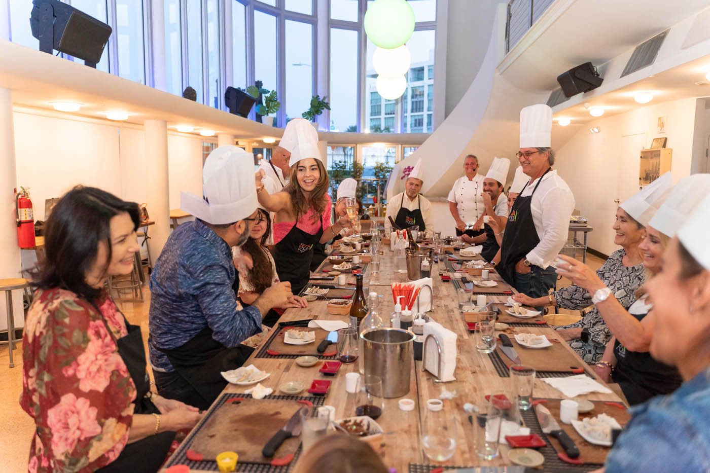 The Real Food Academy Miami adult party.