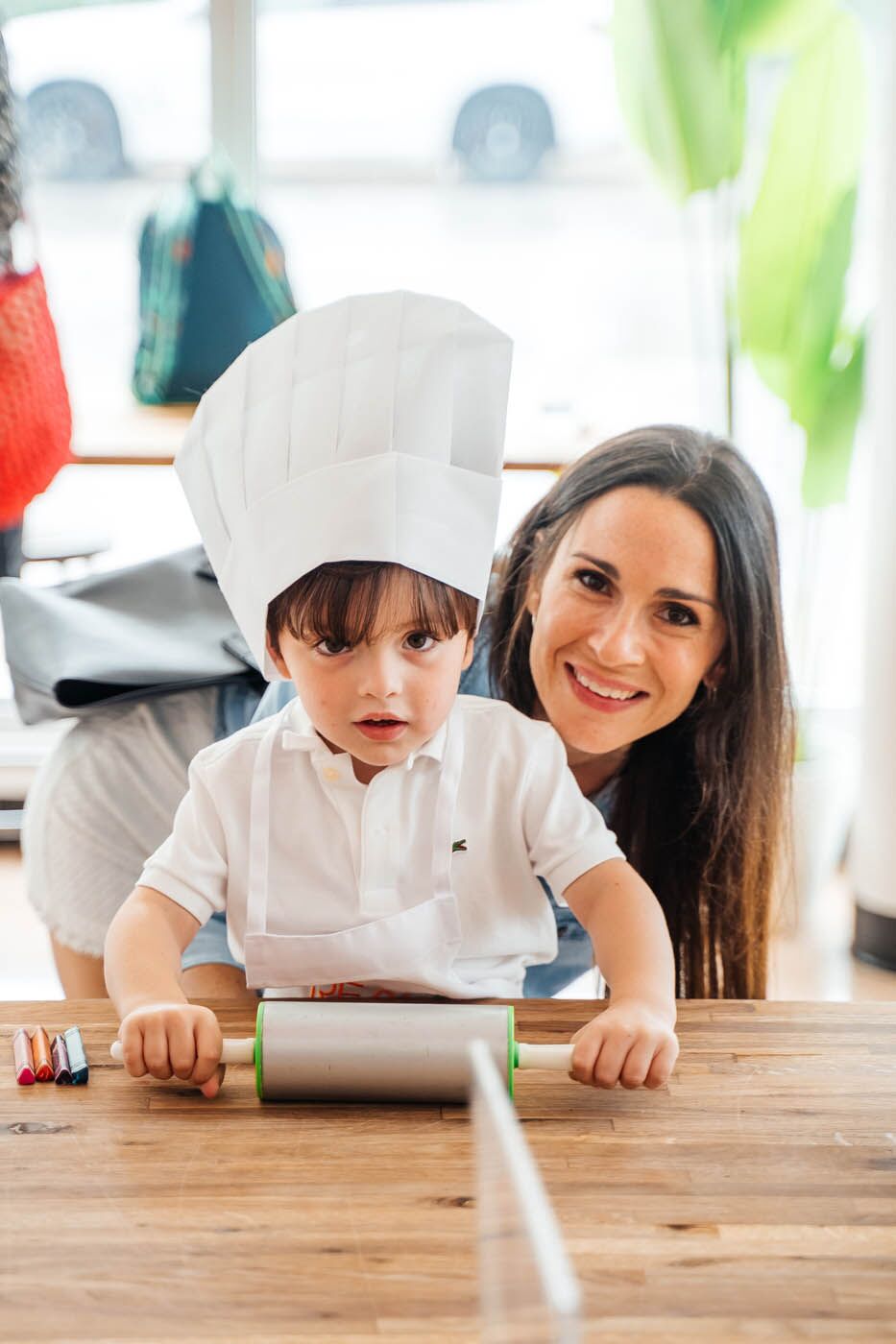 A young boy celebrating his party at The Real Food Academy, one of the top indoor birthday party places.