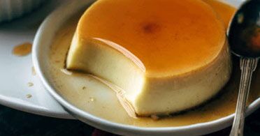 The Real Food Academy Orlando vanilla custard flan.