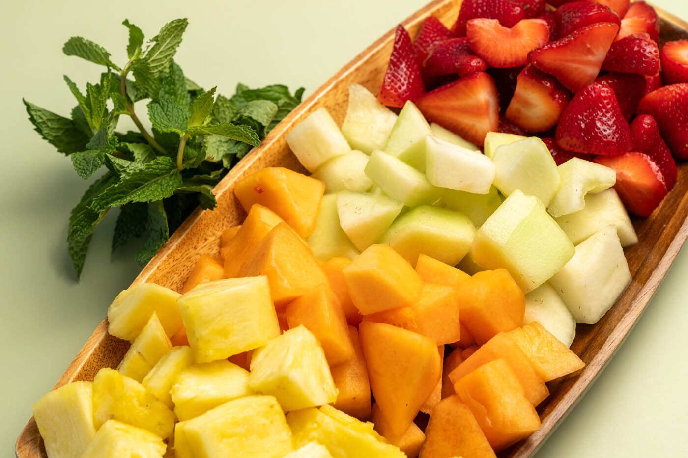 Assorted fruit platter at The Real Food Academy Miami.