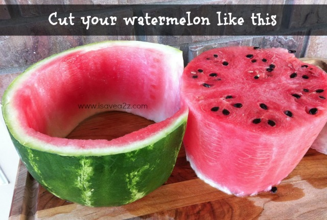 A demonstrative picture of a watermelon for The Real Food Academy's watermelon mini cake recipe.