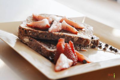 French toast with Strawberries