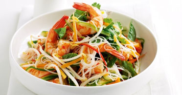 Asian Glass Noodle Salad with Shrimp