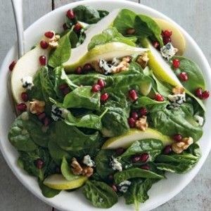 spinachpearsalad