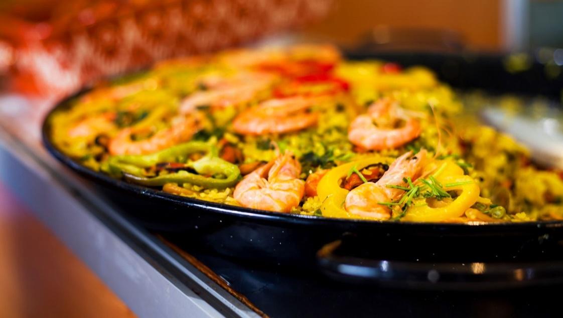 The Real Food Academy Miami's paella seafood and chicken recipe.