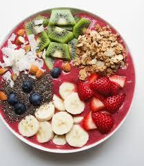 The Real Food Academy Miami's smoothie bowl with super food toppings recipe.