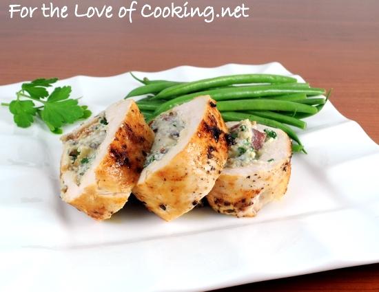 The Real Food Academy Miami's spinach and mushroom stuffed chicken recipe.